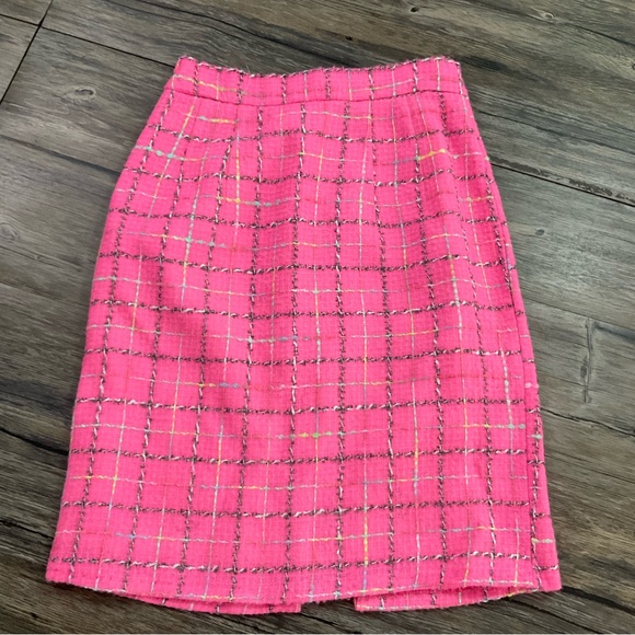 Max Nugus Haute Couture Custom Plaid Tweed Two Piece Skirt Blazer - Picture 7 of 10